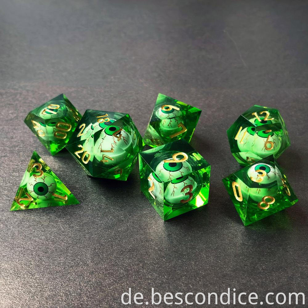 Rolling Eye Liquid Core 7 Pc Dice Set 1